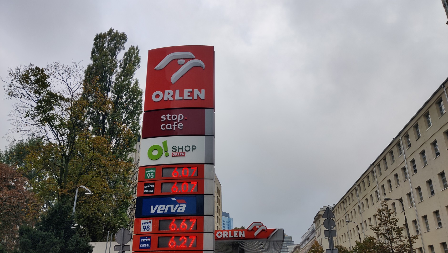 Ceny paliw na stacji Orlen 23 października 2023 r.