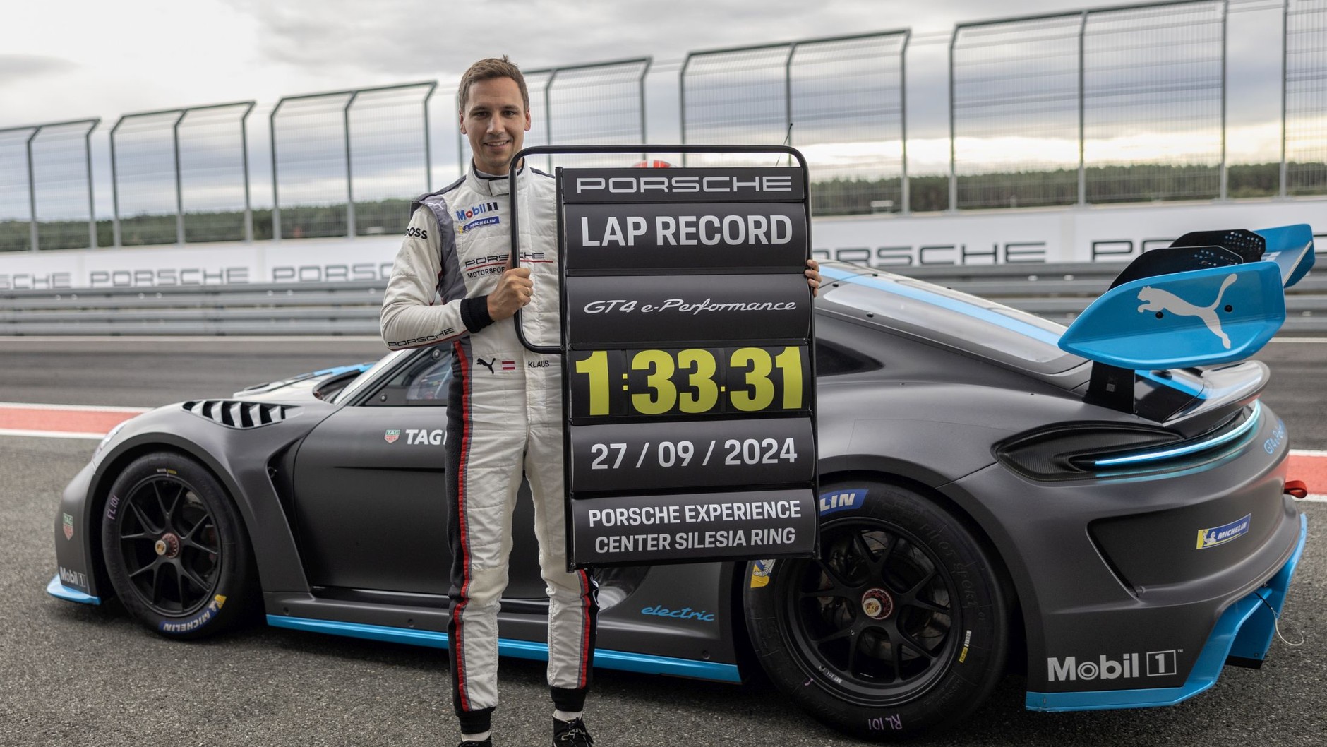 Porsche GT4 e-Performance ustanowiło rekord na torze Silesia Ring