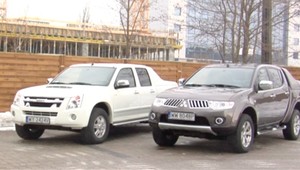 Isuzu D-Max vs Mitsubishi L200 - Pikapy bez wad?