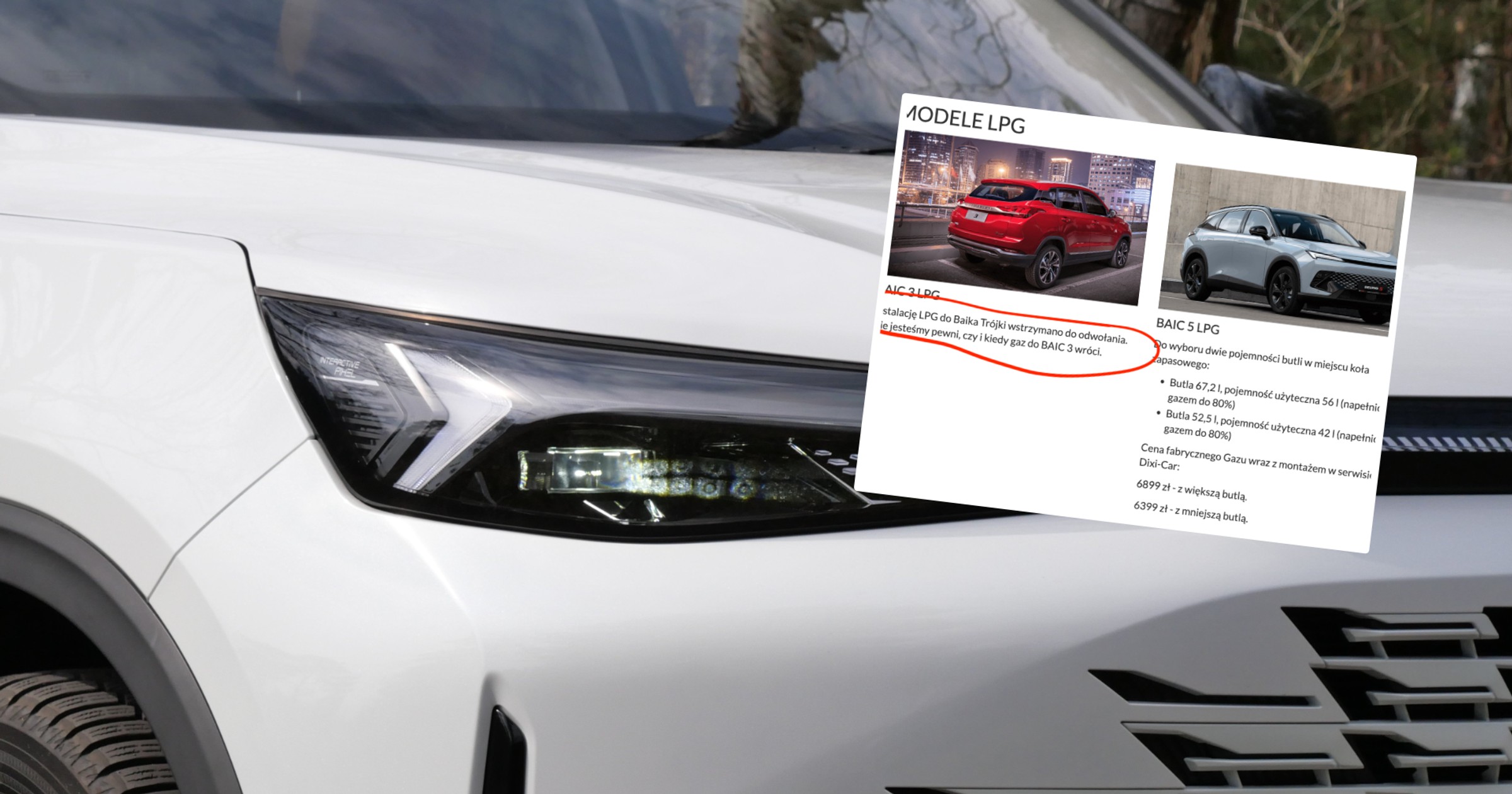 Baic wydał oświadczenie po publikacji Auto Świata na temat problemów z instalacjami LPG w modelu Baic 3