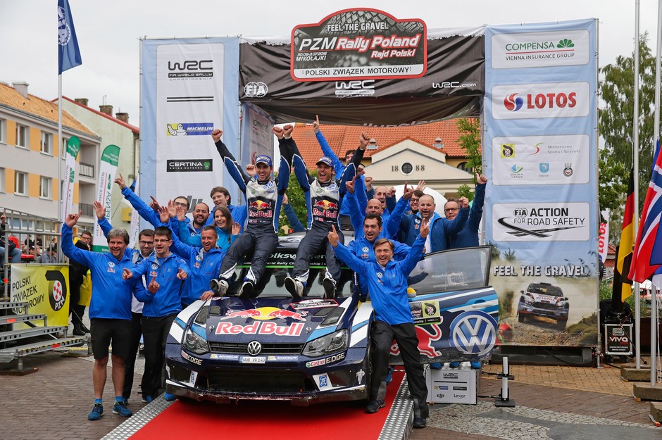 73. Rajd Polski - zwycięzcy Andreas Mikkelsen i Anders Jaeger