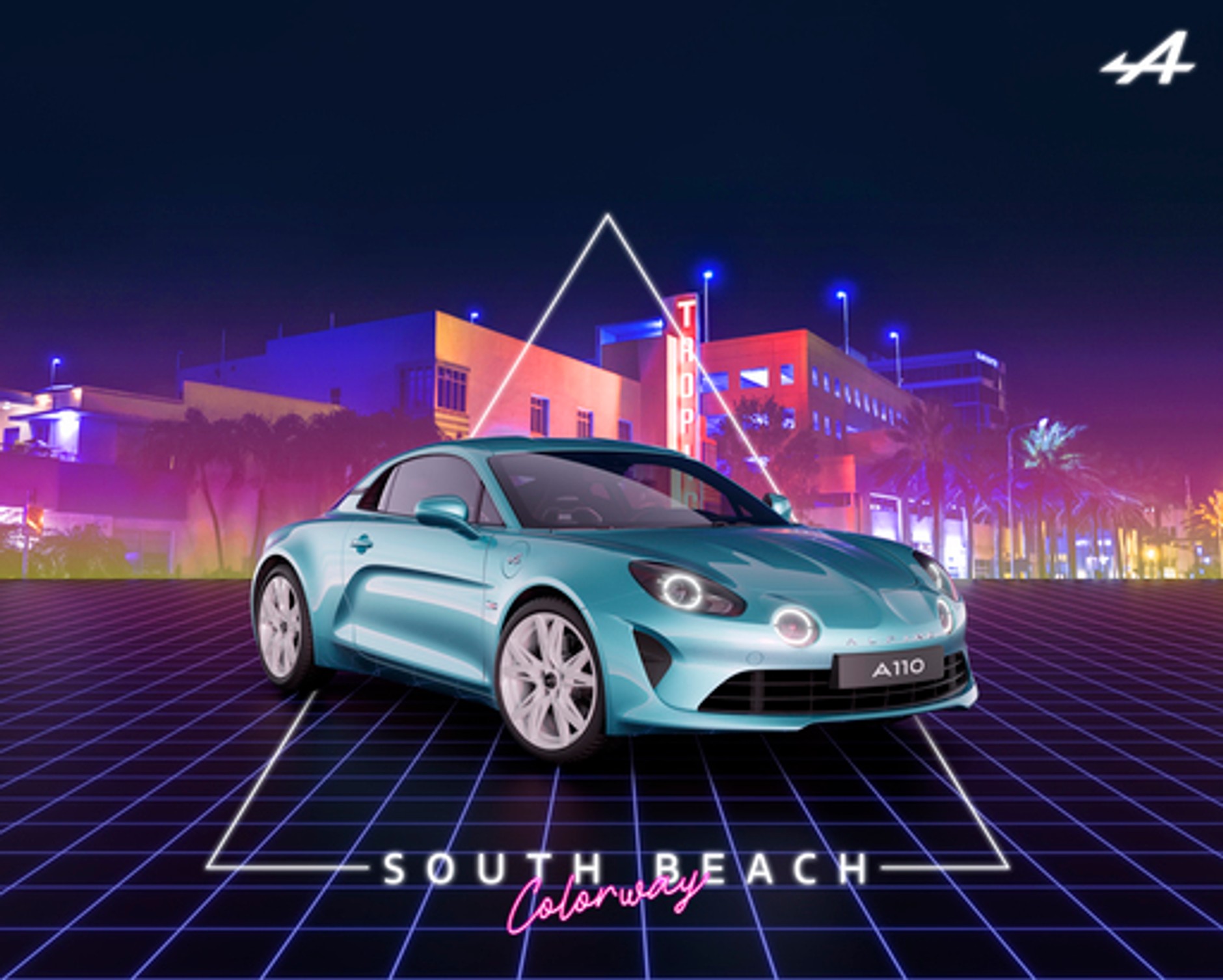 Alpine A110 South Beach Colorway