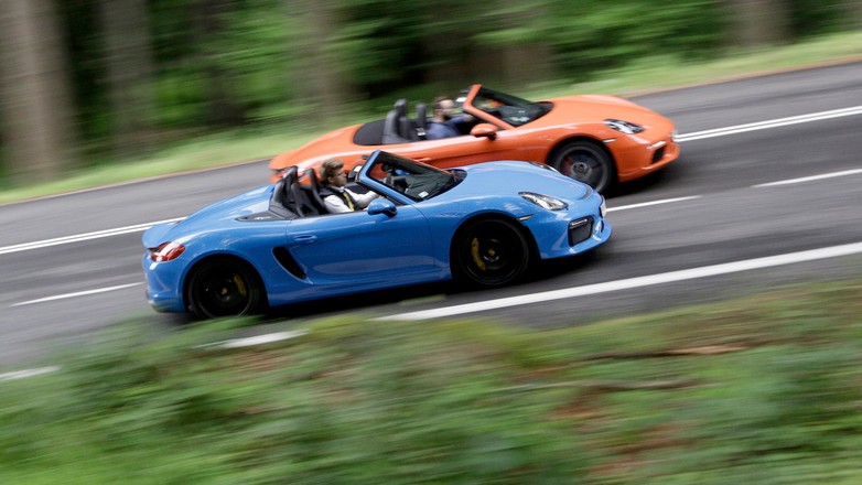 Porsche Boxster Spyder kontra Porsche 718 Boxster S