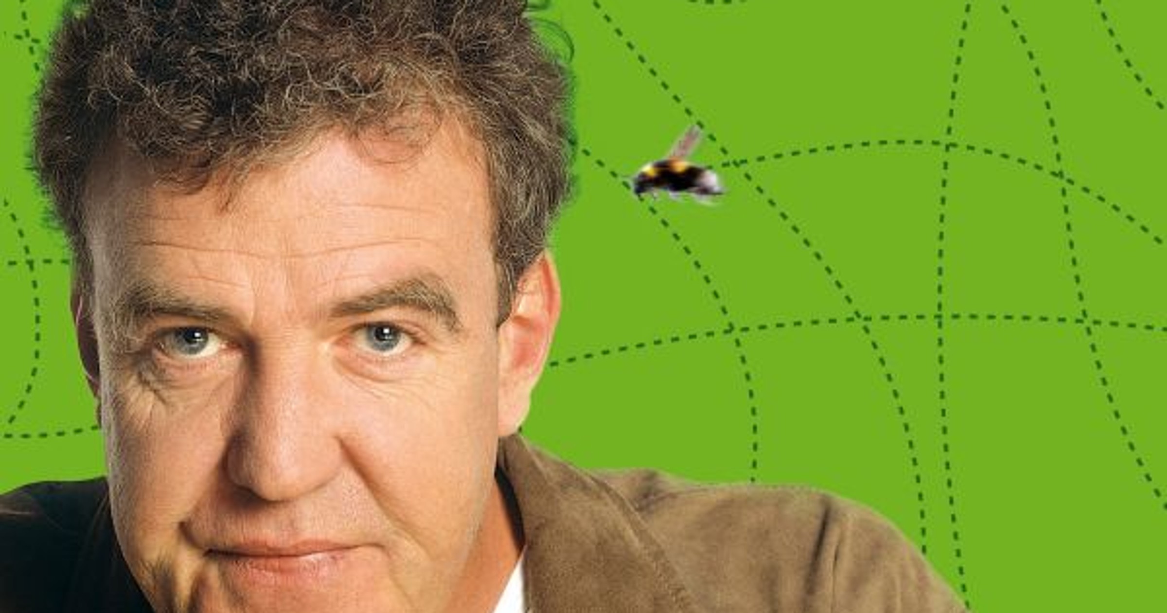 Jeremy Clarkson na okładce książki "Doprowadzony do szału"