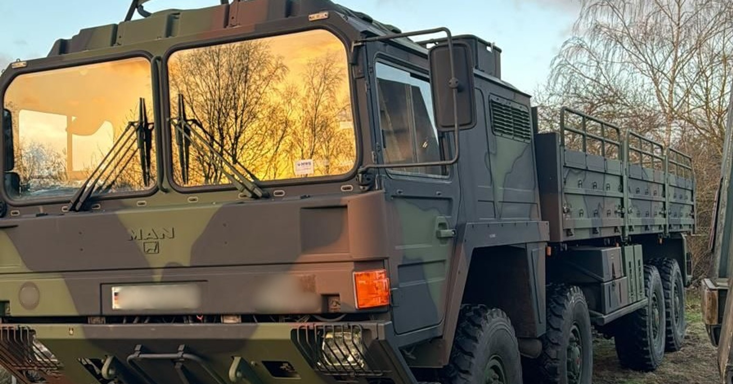 Skradziona ciężarówka Bundeswehry