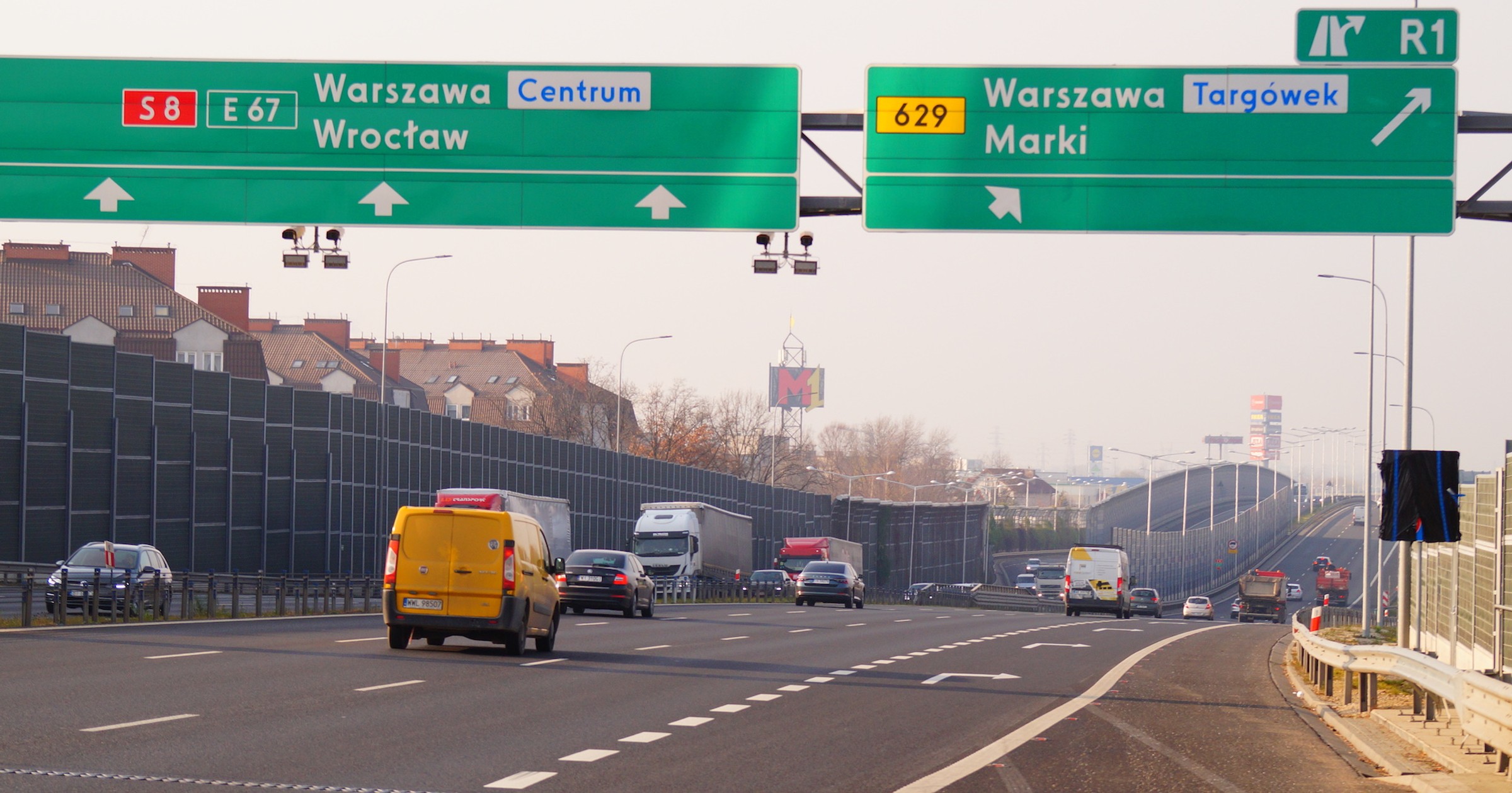 Odcinkowy pomiar prędkości na trasie S8 już działa