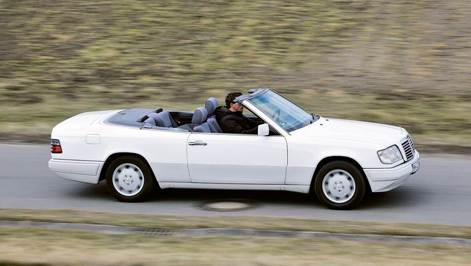 Mercedes 124 cabrio - kabriolet na cztery pory roku