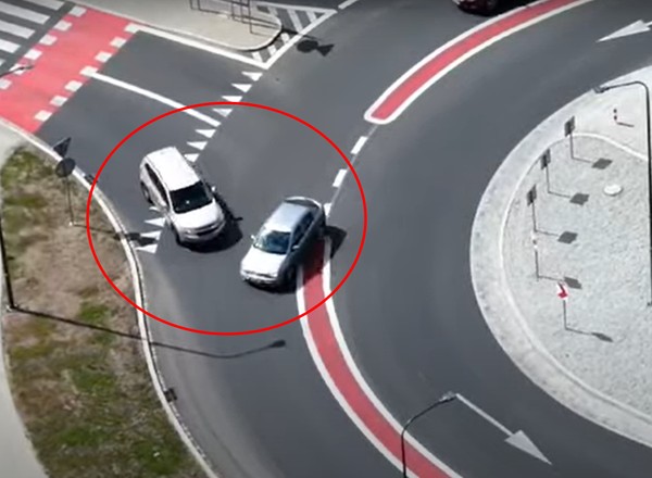 Rondo turbinowe w Głogowie to wyzwanie dla wielu kierowców [WIDEO]