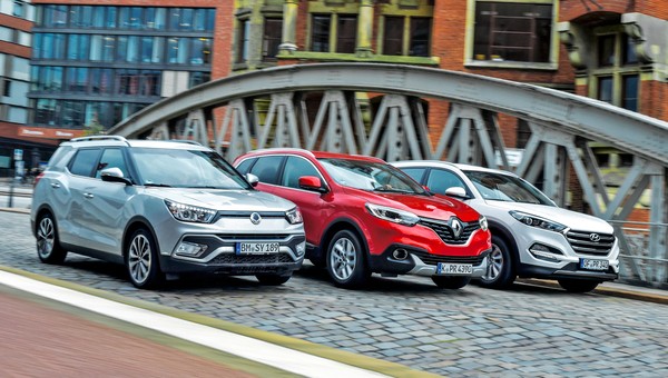 SsangYong XLV kontra Hyundai Tucson i Renault Kadjar
