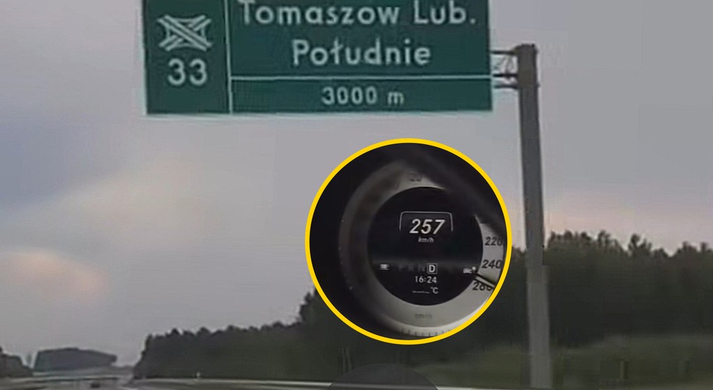 Jechał 257 km na godz. po S17. 