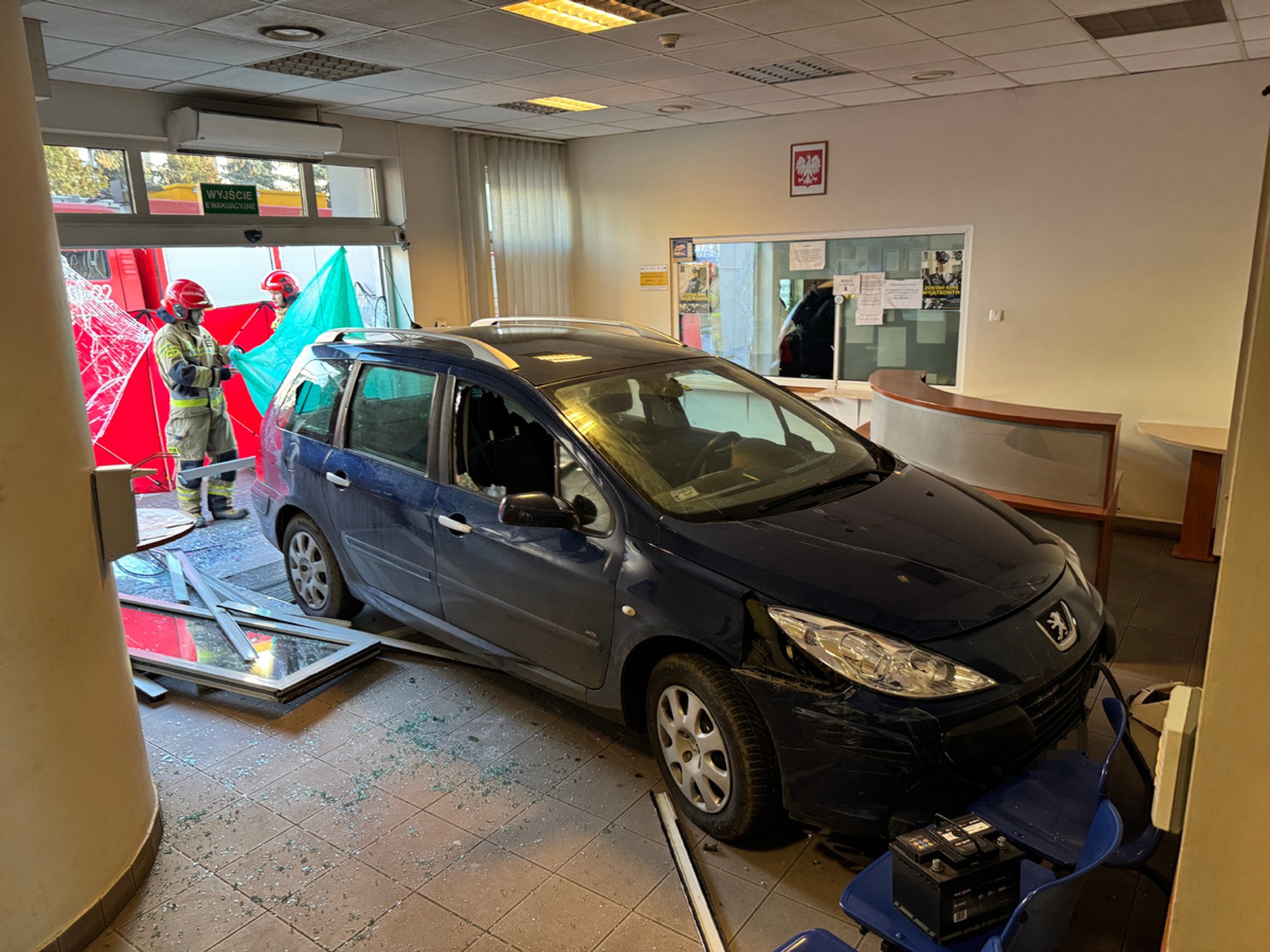 Wjechał do komisariatu policji w Bydgoszczy