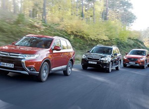 Mitsubishi Outlander kontra Subaru Forester i Mazda CX-5 - japońska szkoła SUV-a