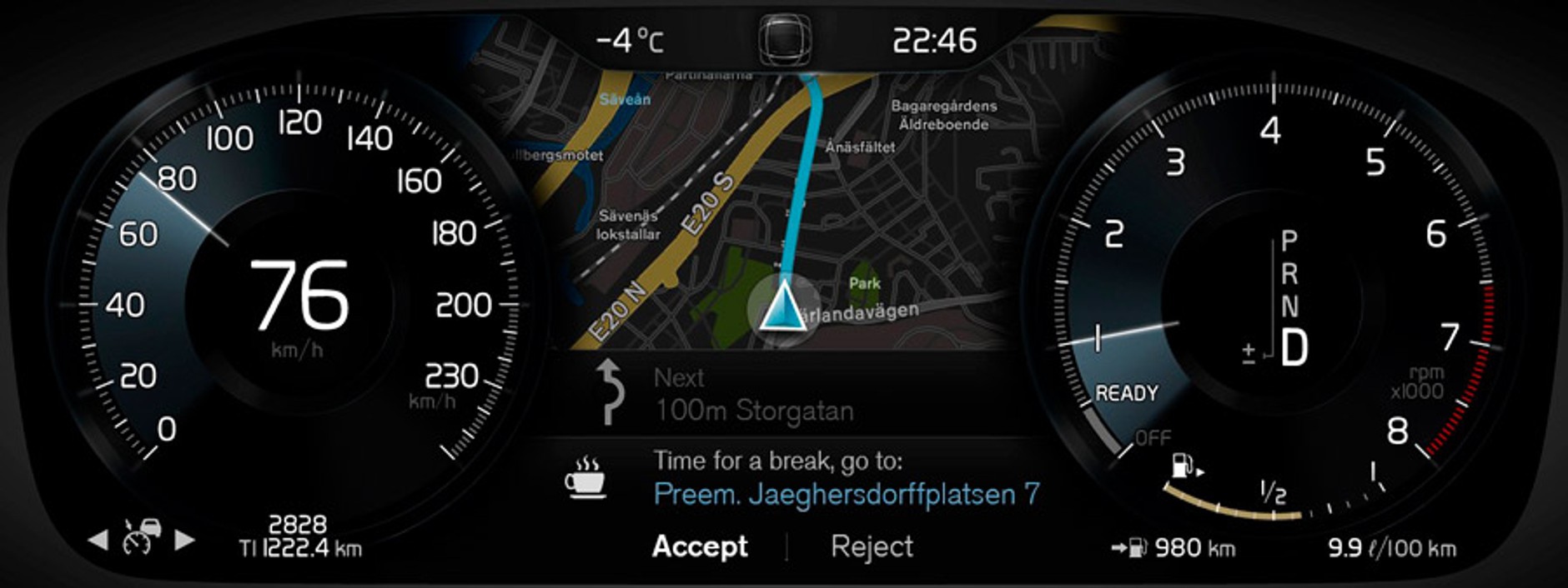 Nowe Volvo XC90 City Safety