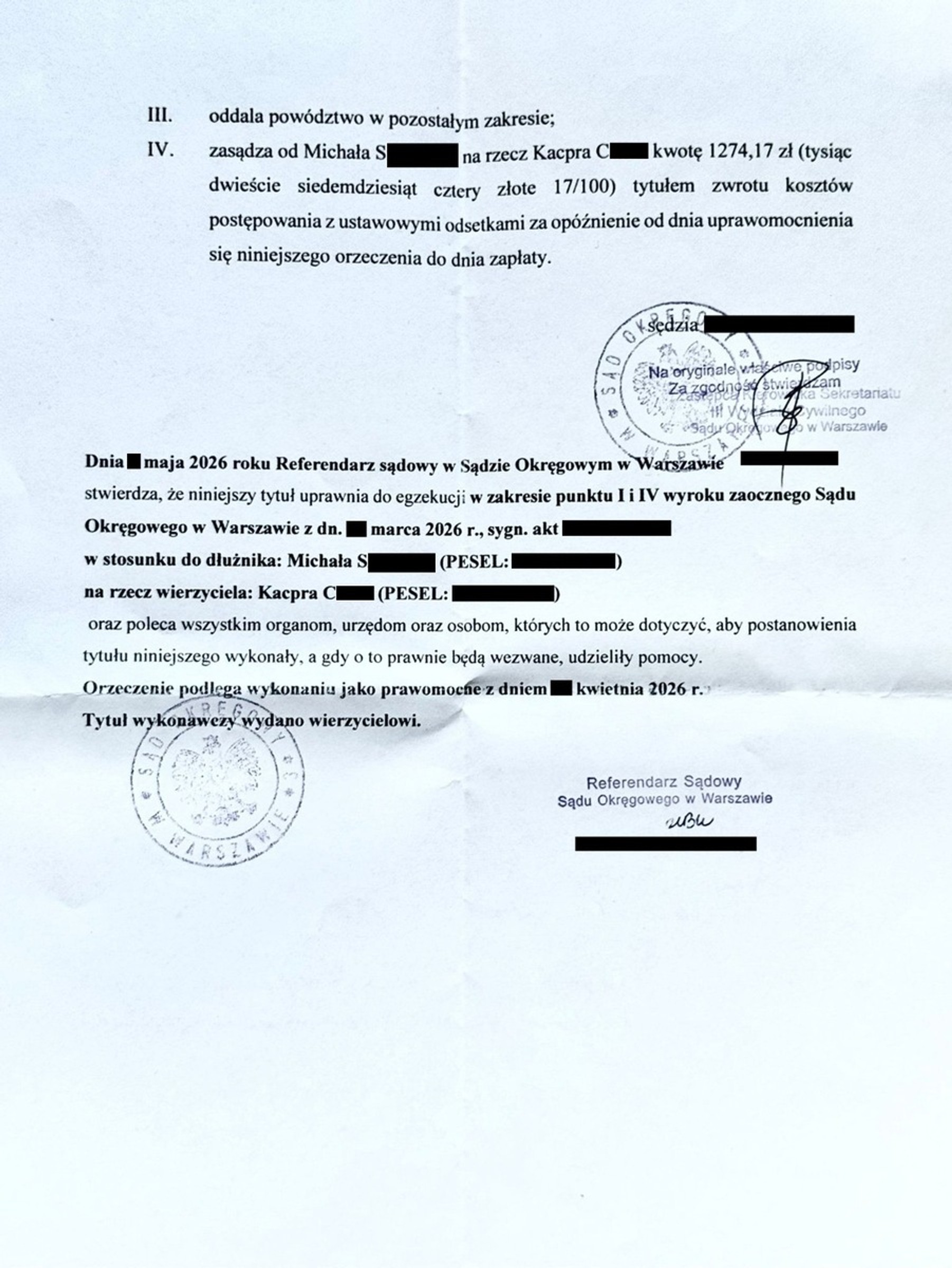 Wyrok w sprawie wizerunku policjanta