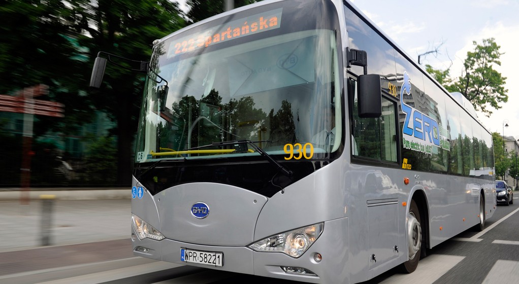 BYD K9 - chiński elektryczny autobus w Warszawie