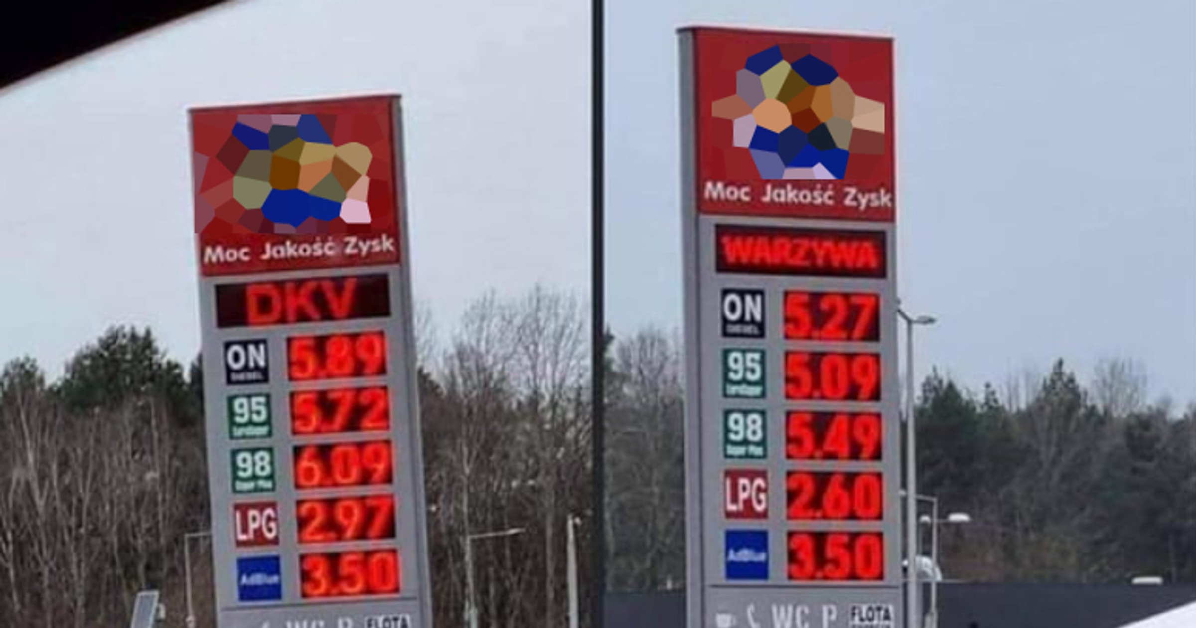 Na jednej z prywatnych stacji benzynowych cena oleju napędowego przy zakupie na firmę z dnia na dzień wzrosła o 9 groszy na litrze
