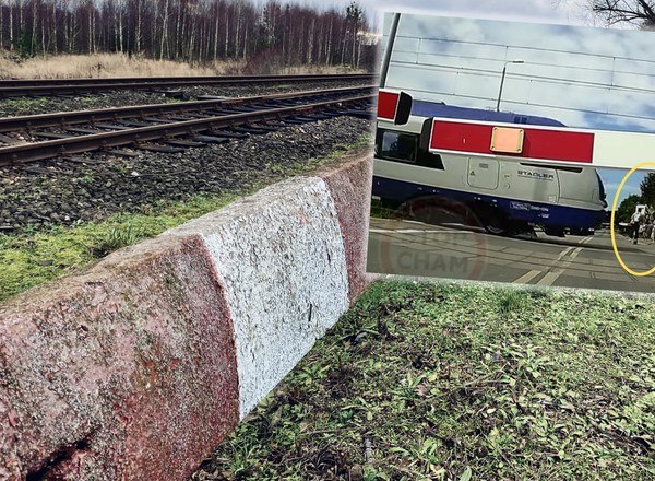 Na hulajnodze zignorował szlabany. Pociąg minął go o"grubość kartki" [WIDEO]