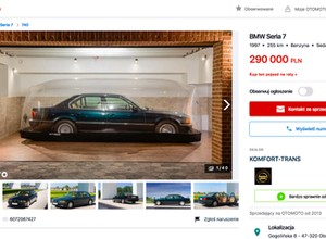 BMW serii 7 z 1997 roku jak nowe! Cena również szokuje