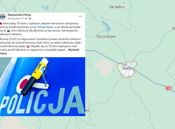 Zobaczył policjantów i zmienił kierunek jazdy. Miał sporo na sumieniu