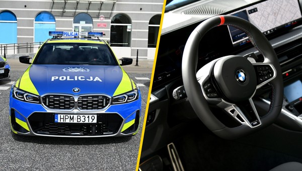 Policyjne BMW M340i radiowóz