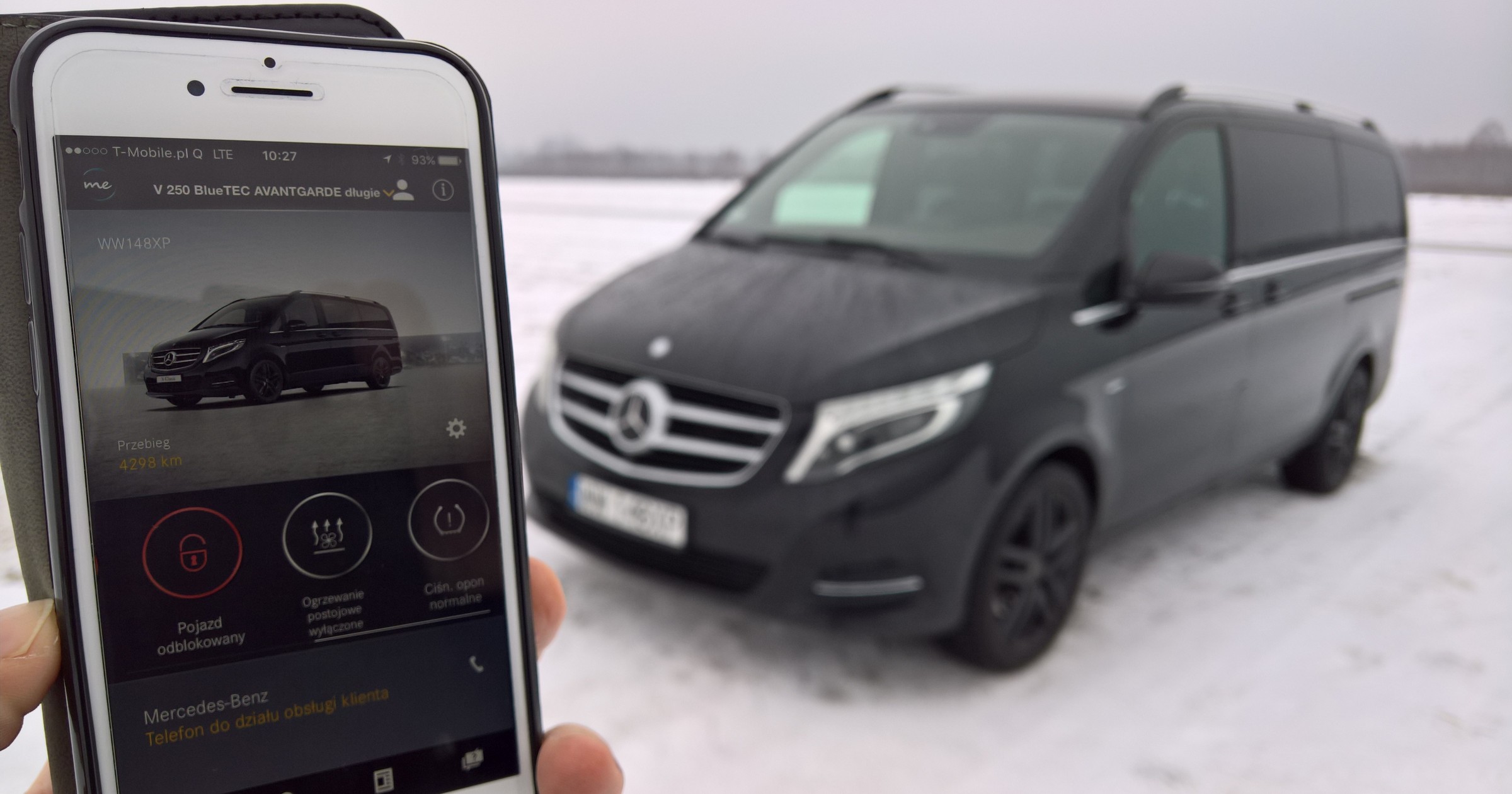 Mercedes klasy V z automatycznym wzywaniem pomocy i sterowaniem ConnectMe