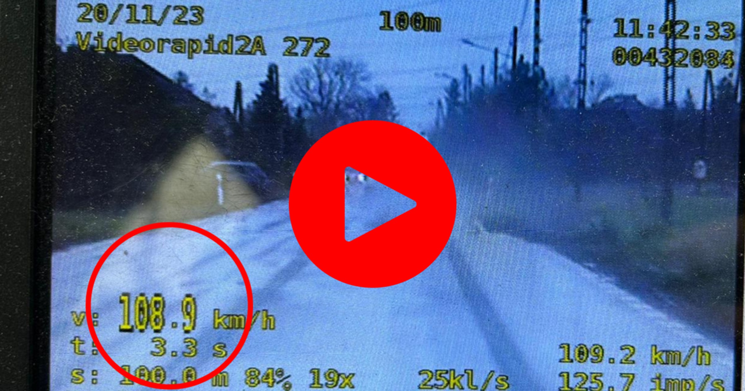 53-latek złapany na przekroczeniu prędkości w Żelaznej