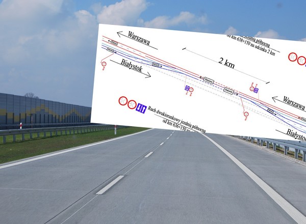 Wkrótce drogowcy zamkną jedną jezdnię na drodze S8. Dzięki temu wybudują S19