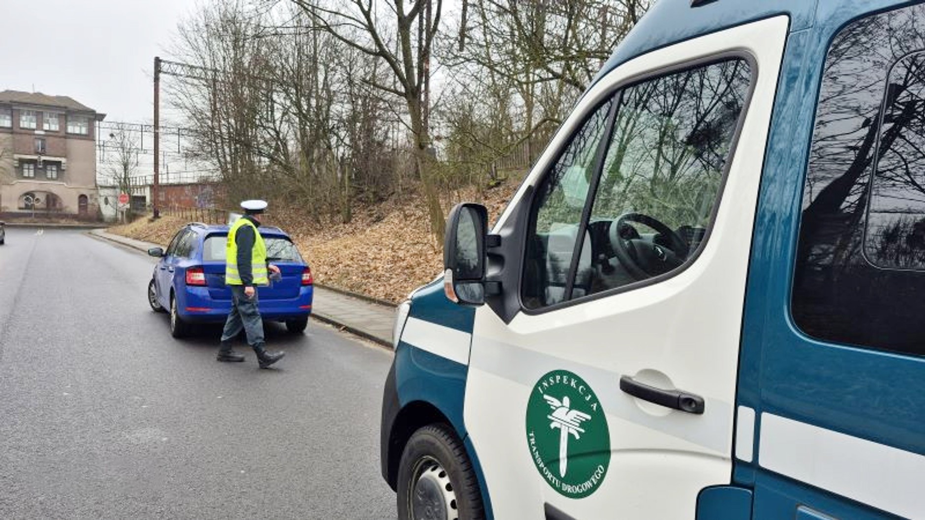 Jedna z taksówek zatrzymanych do kontroli przez kujawsko-pomorskich inspektorów