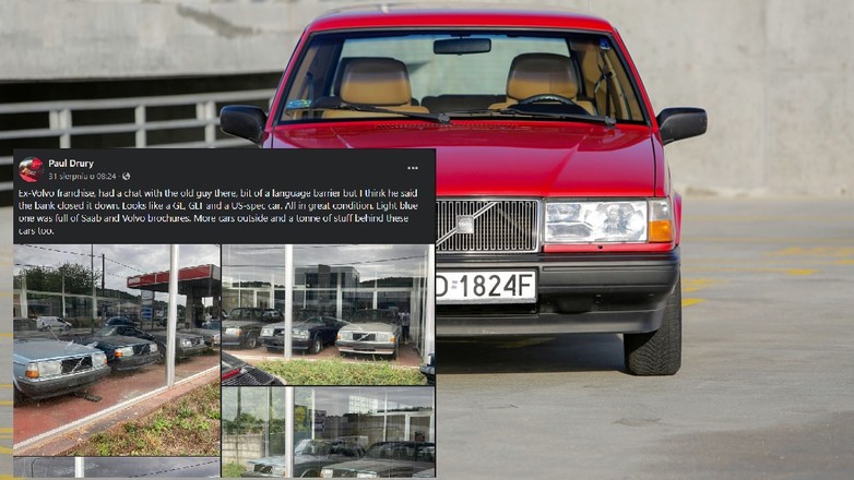 Znaleziony opuszczony salon Volvo