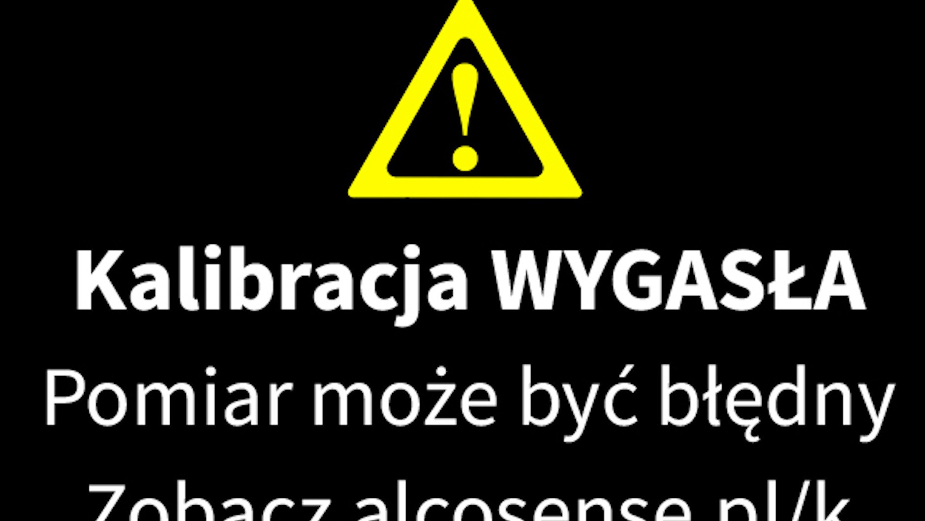 Pamiętaj o kalibracji alkomatu!
