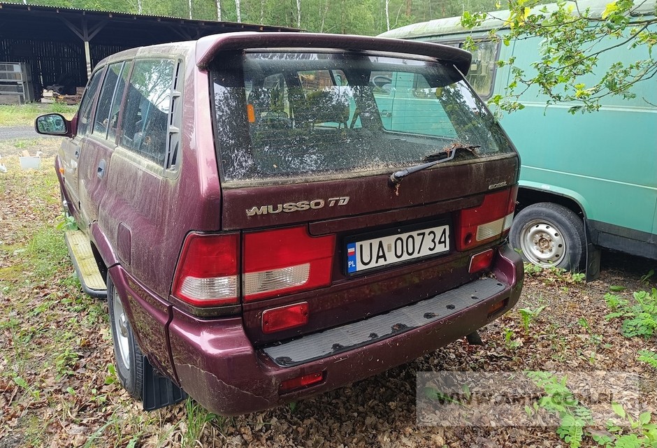 Daewoo Musso wystawione na licytację przez AMW