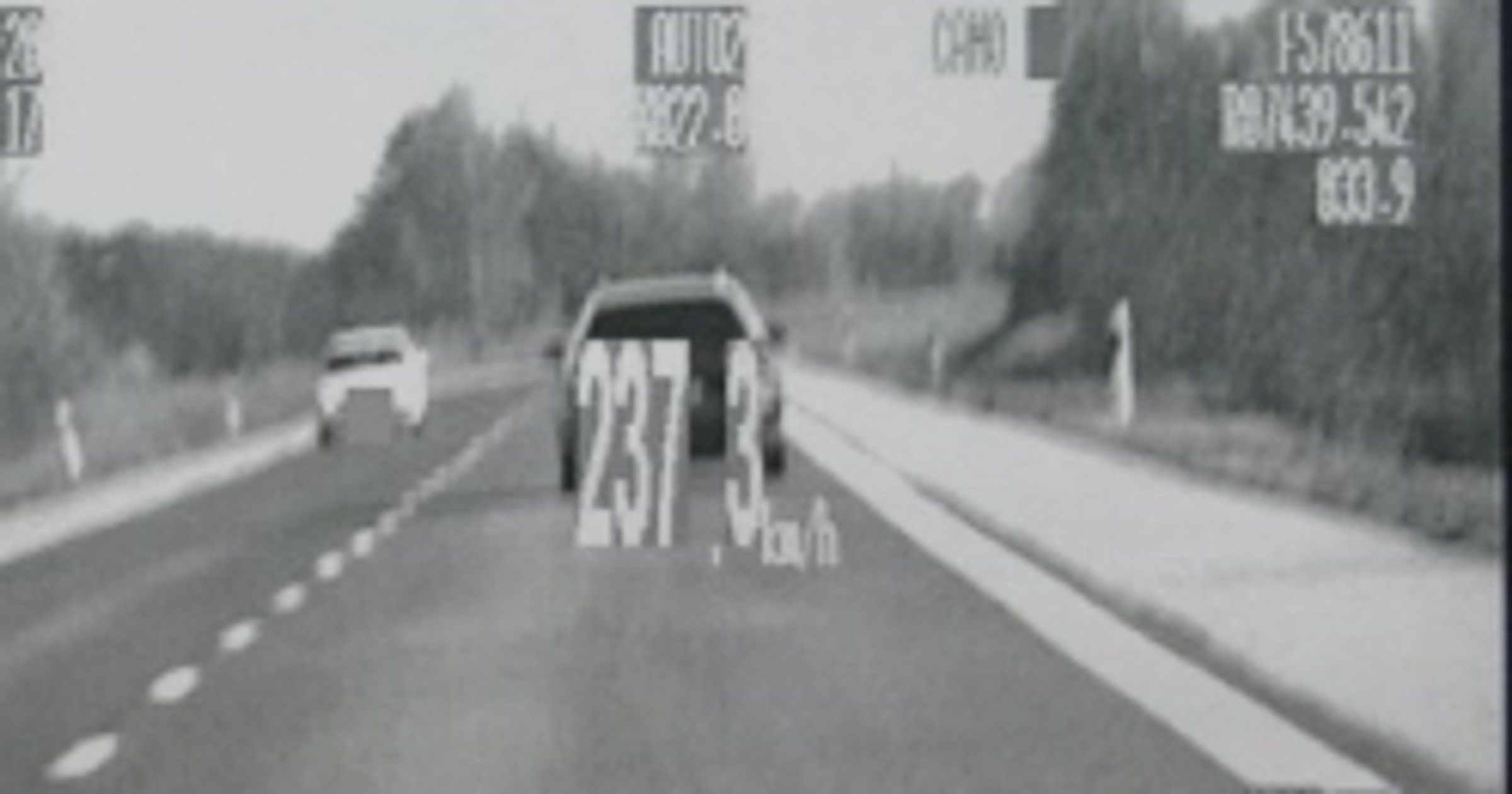 Czeski pirat  jechał w Polsce 237 km/godz.