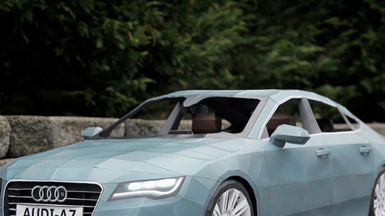 Papierowe Audi A7 (video)