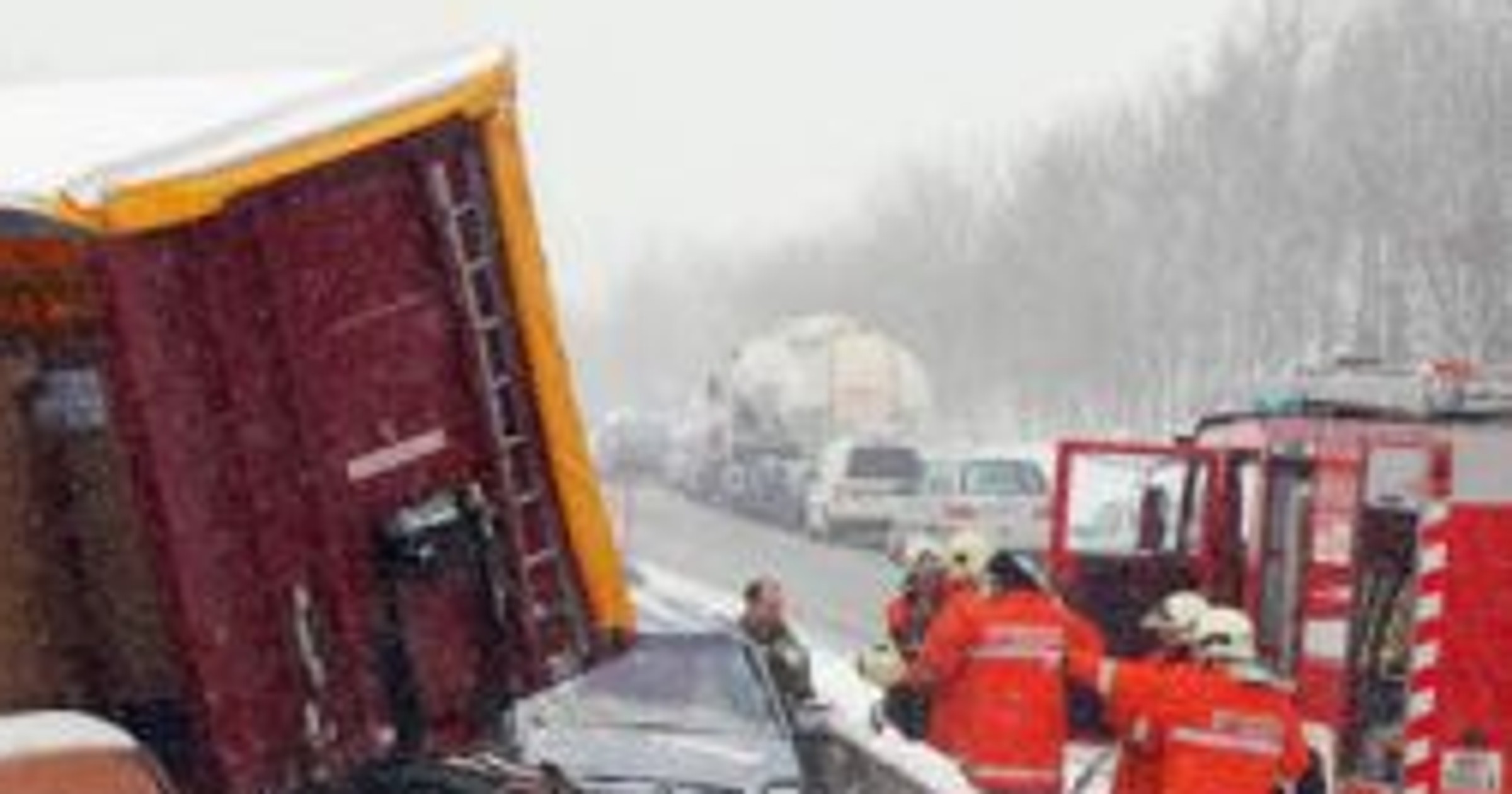 Austria: śnieżny karambol na A1