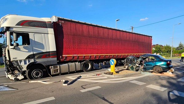 Wypadek w Ostrołęce
