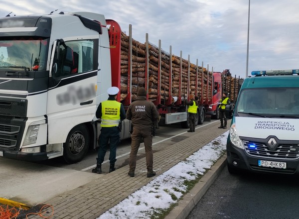 ITD połączyła siły ze Strażą Leśną. Wyniki kontroli ciężarówek zaskoczyły inspektorów