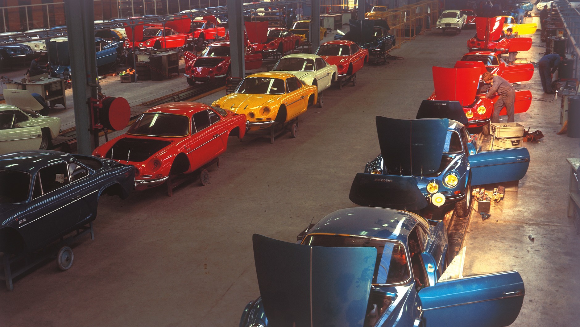 Produkcja Alpine w Dieppe 1970 r.