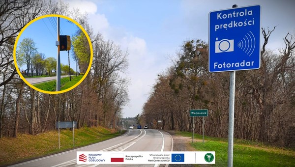 Fotoradar w m. Drohiczyn (woj. podlaskie) na DK62