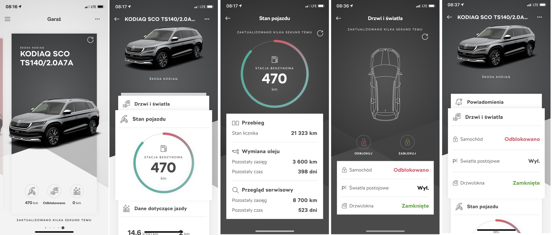SkodaConnect w Skodzie Kodiaq