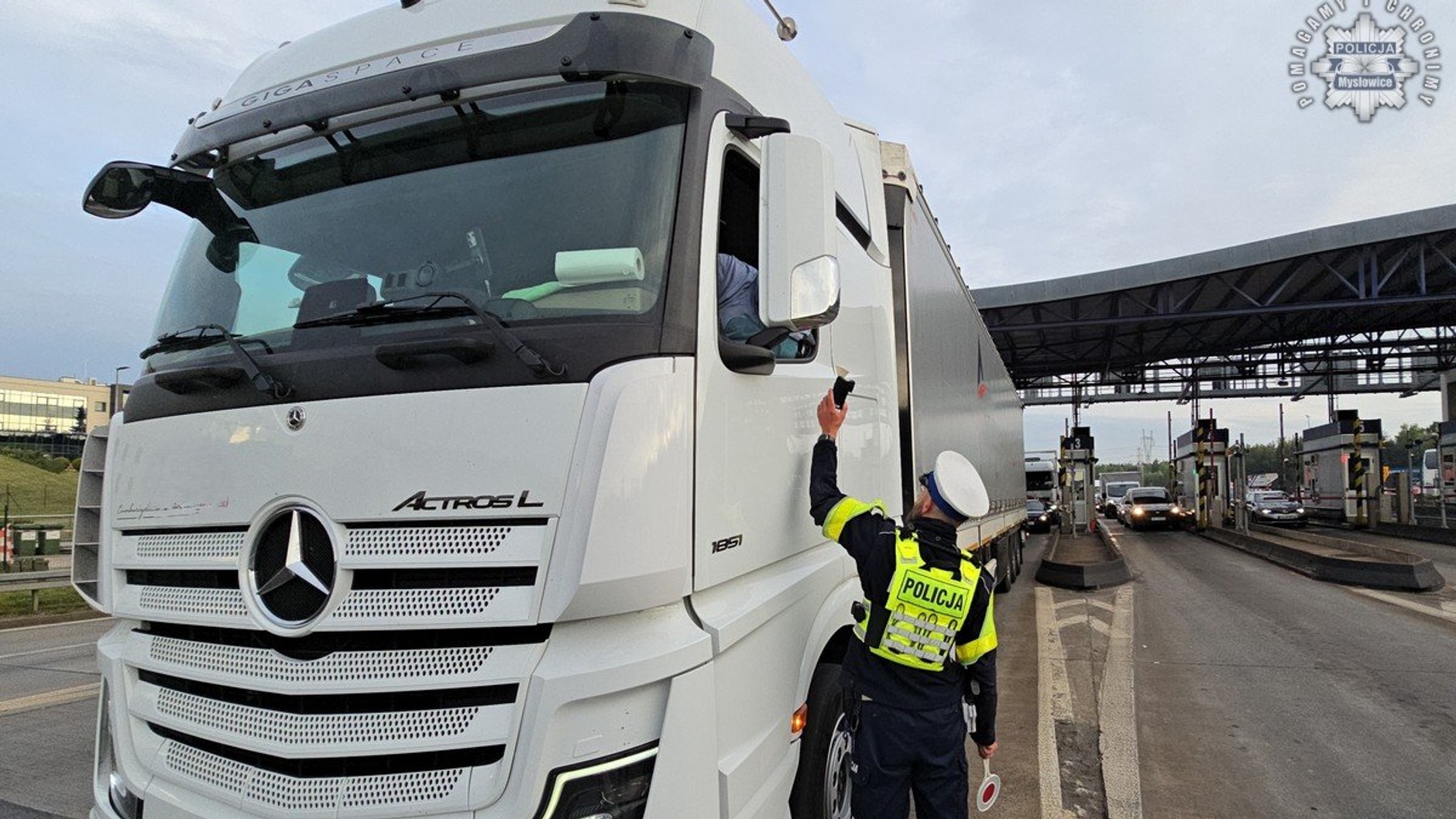 Kontrola trzeźwości na autostradzie A4