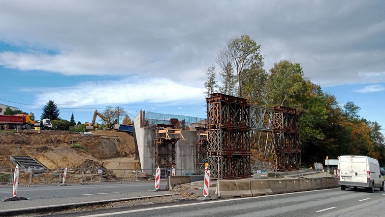 Budowa węzła drogowego na zakopiance w miejscowości Gaj