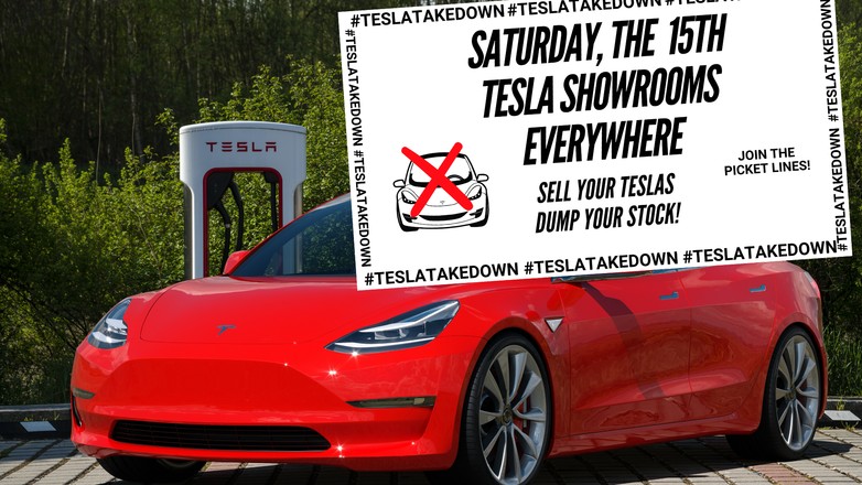 Hasło "upadek Tesli" nabiera popularności w USA. W tle dzialalność polityczna Muska