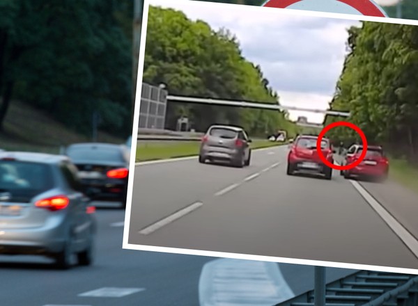 Mrożące krew w żyłach nagranie z DK81. Kierowca wyprzedzał poboczem!