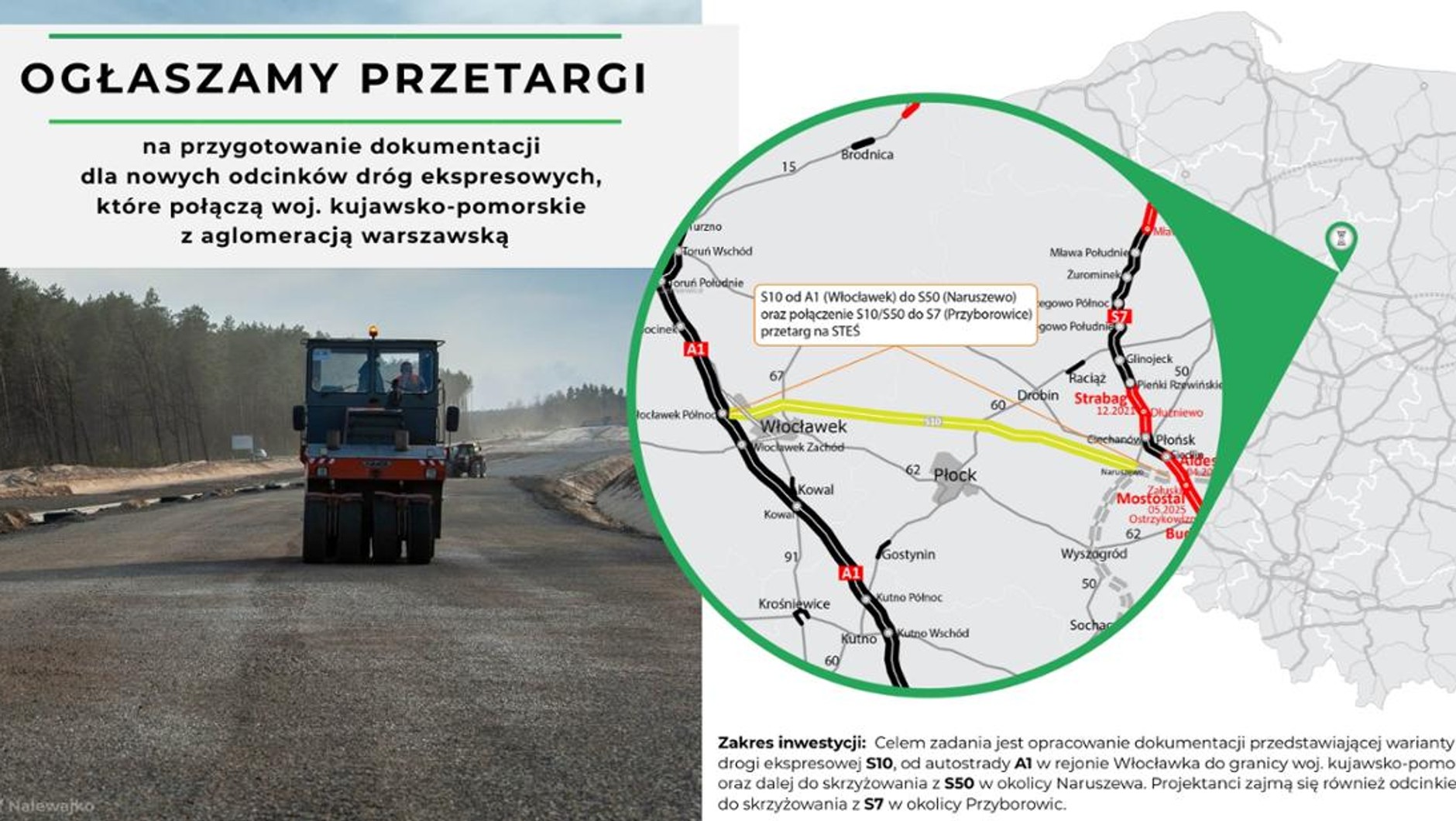 GDDKiA: rusza przetarg na dokumentację dla S10 i fragmentu S50