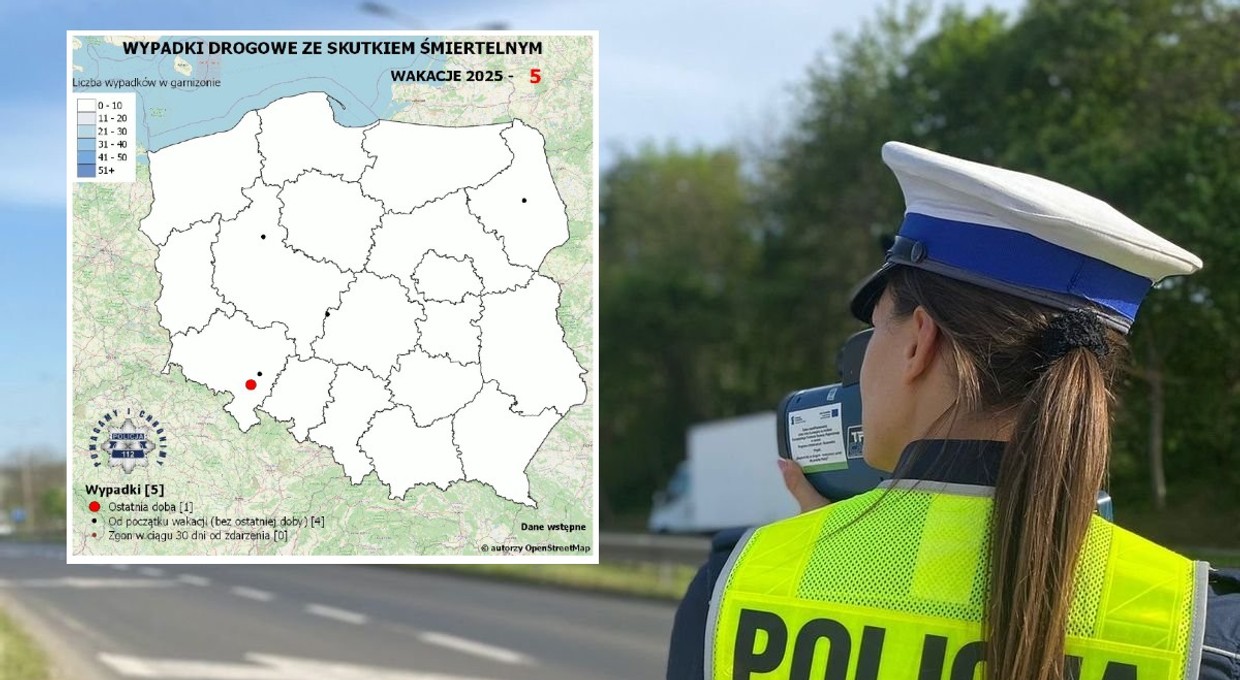 Zajrzałem do policyjnej mapy wypadków po dwóch dniach. Drzewa zbierają śmiertelne żniwo