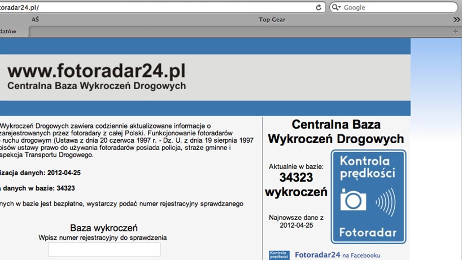 Baza wykroczeń: czyli, nie daj się złapać w sieci