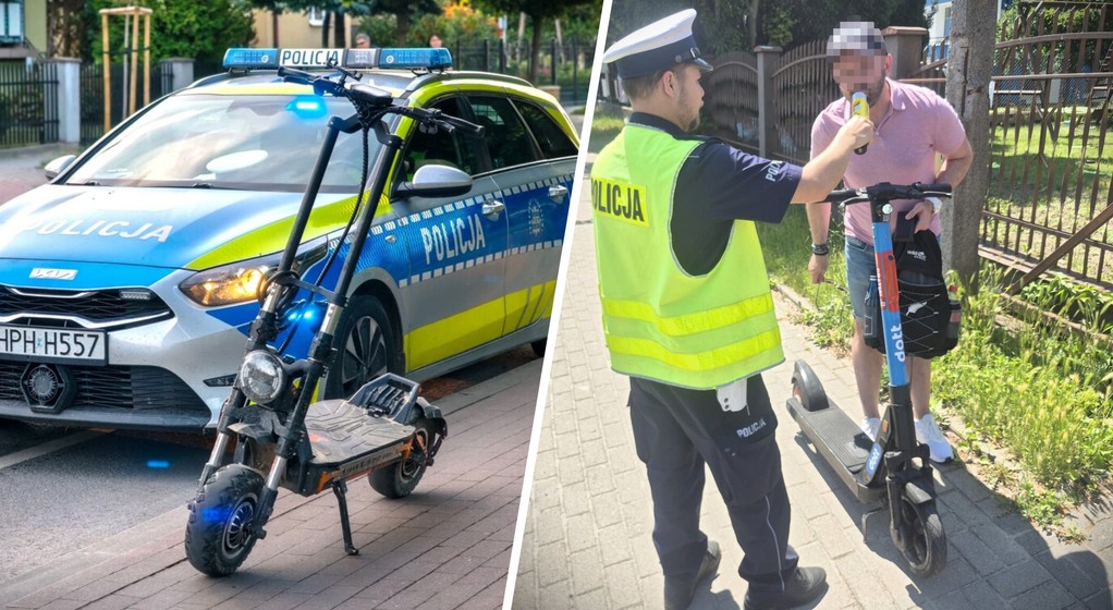 Kontrole użytkowników hulajnóg i rowerzystów