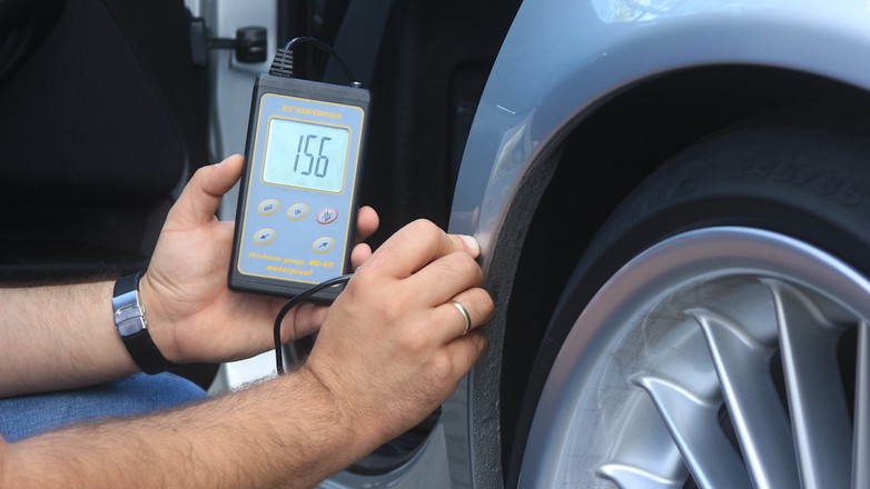 Pomiar grubości lakieru na pasie tylnym i nadkolach