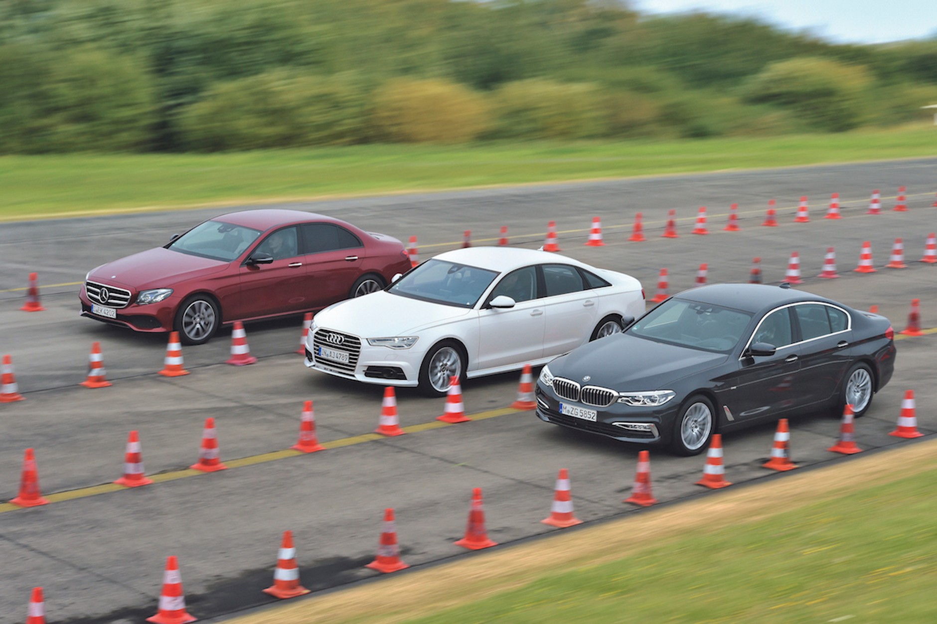 BMW 530d kontra Audi A6 3.0 TDI quattro i Mercedes E 350d