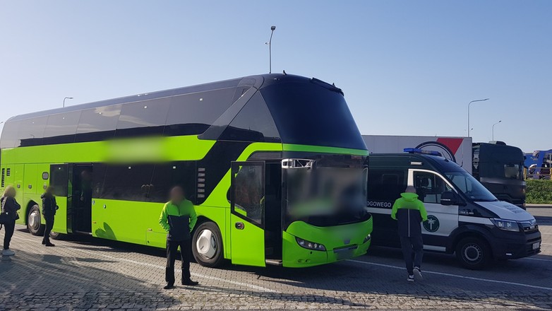 Ukraiński autokar zatrzymany do kontroli
